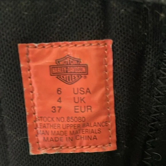 Harley Davidson Womens Boots Tall Twin Strap Sedona Black 85080 Size 6 - Picture 9 of 13